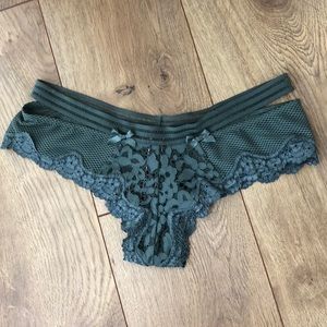 Victoria’s Secret Olive Mesh Thong
